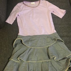 Hanna Andersson festive tiered lavender dress, 10